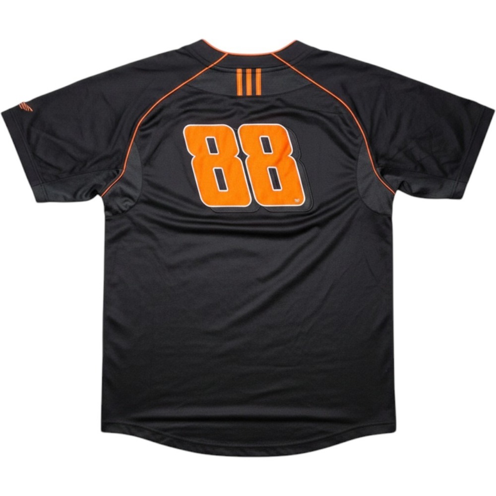 Adidas Dale Earnhardt Jr 88 NASCAR Jersey Mens XL Black Orange Clima365 Button - Picture 2 of 16